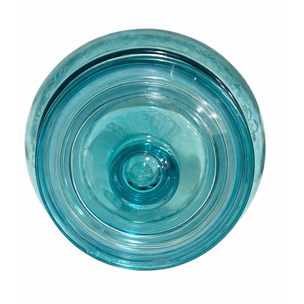 The Pioneer Woman Cassie Embossed Glass Replacement Canister Large 8" Teal Blue - Picture 6 of 6
